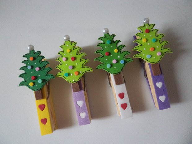 Clothespin Christmas Characters - Craft Project Ideas